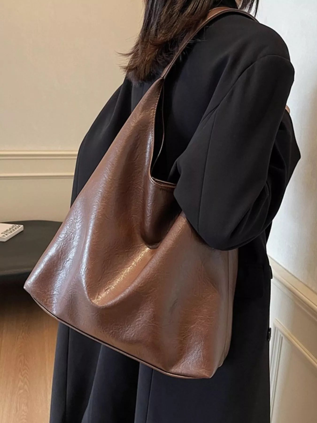 PU Leather Tote Bag 