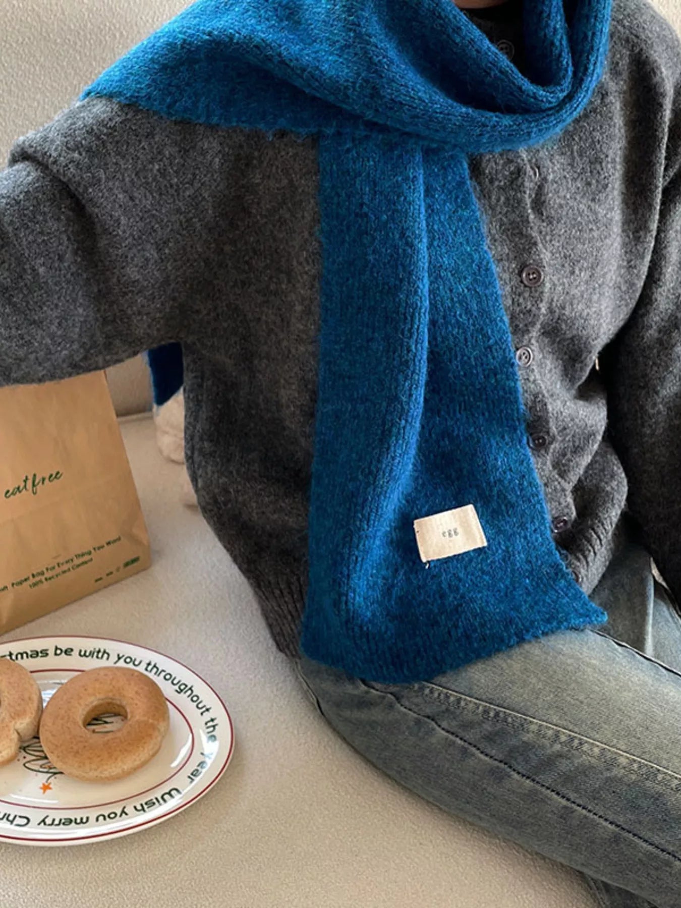 Cozy Knitted Winter Scarf 