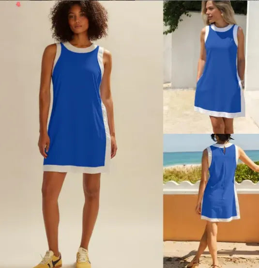 ChillFit™ ColorBlock Set Sleeveless Top + Shorts Matching Outfit 