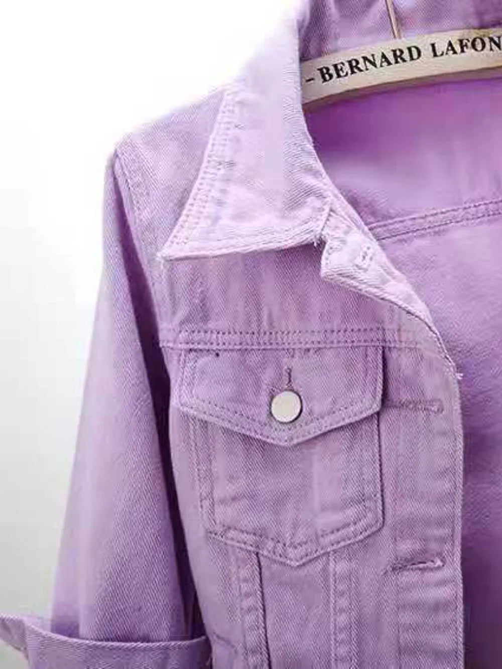 Full Size Cropped  Denim Jacket Plus Size 