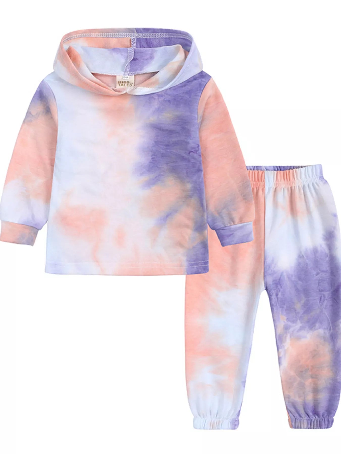 Children's Tie-Dye Hoodie and Pants Set 