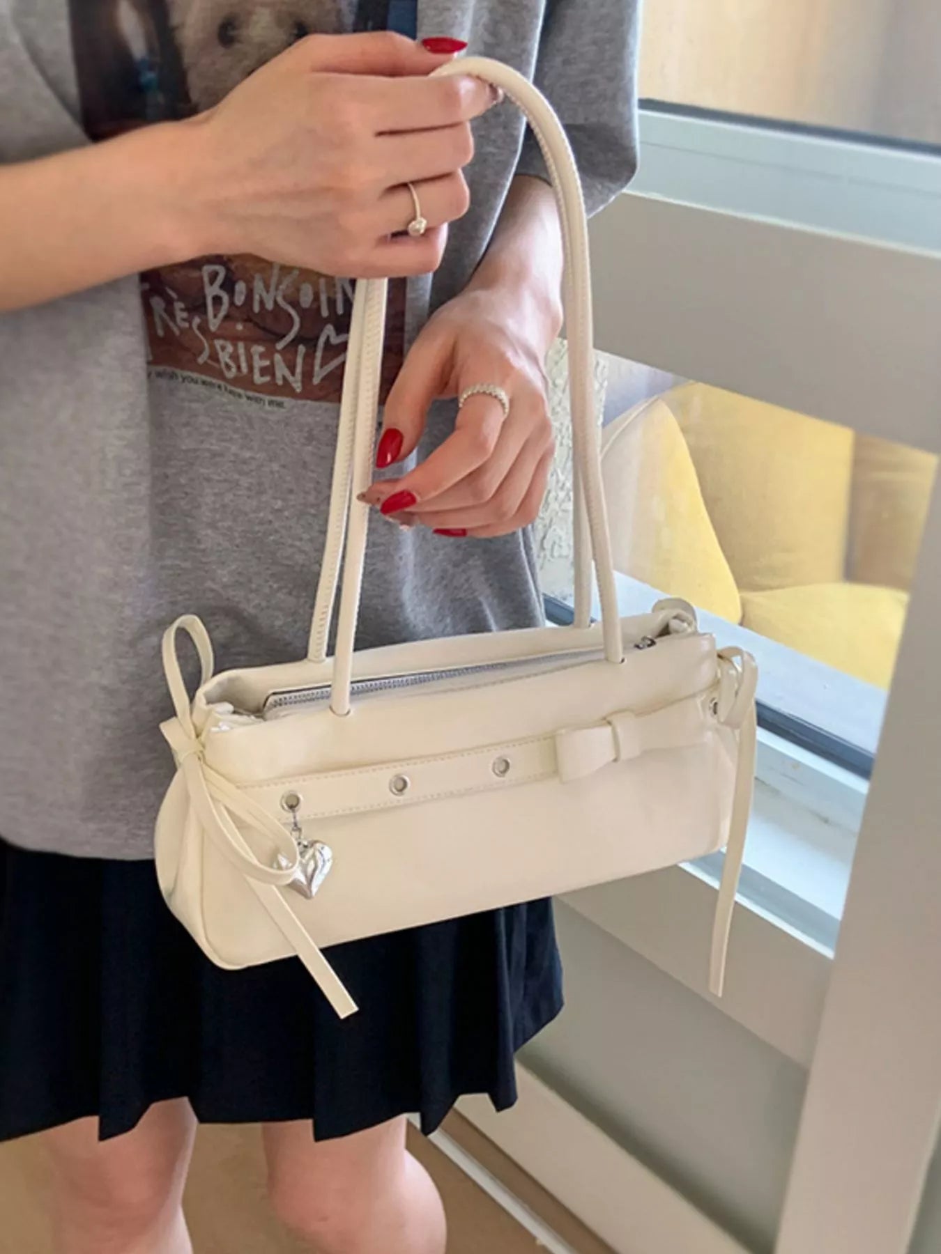 PU Leather Shoulder Bag 