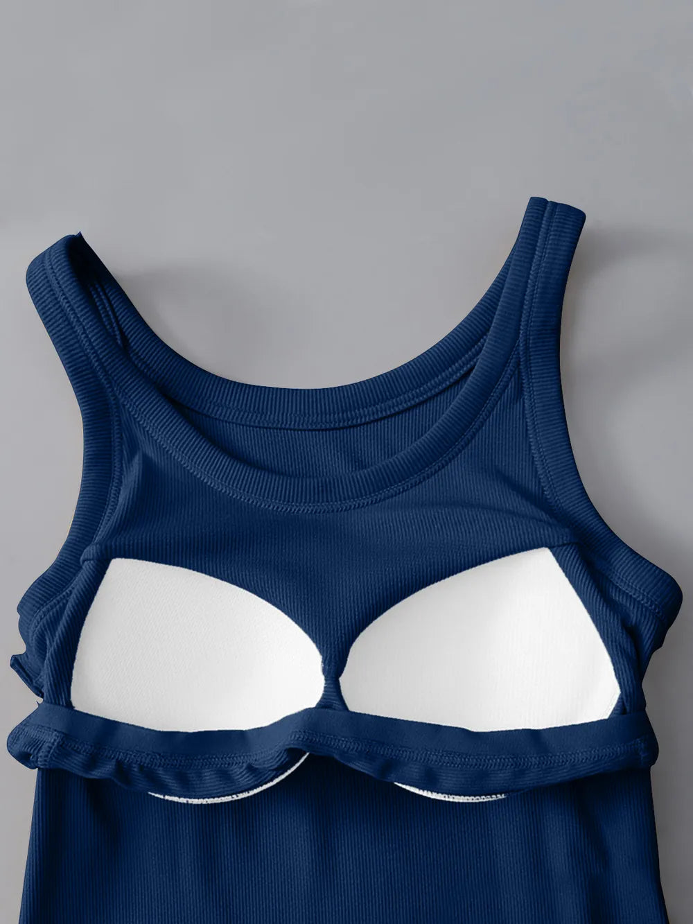 Round Neck Tank with Bra 