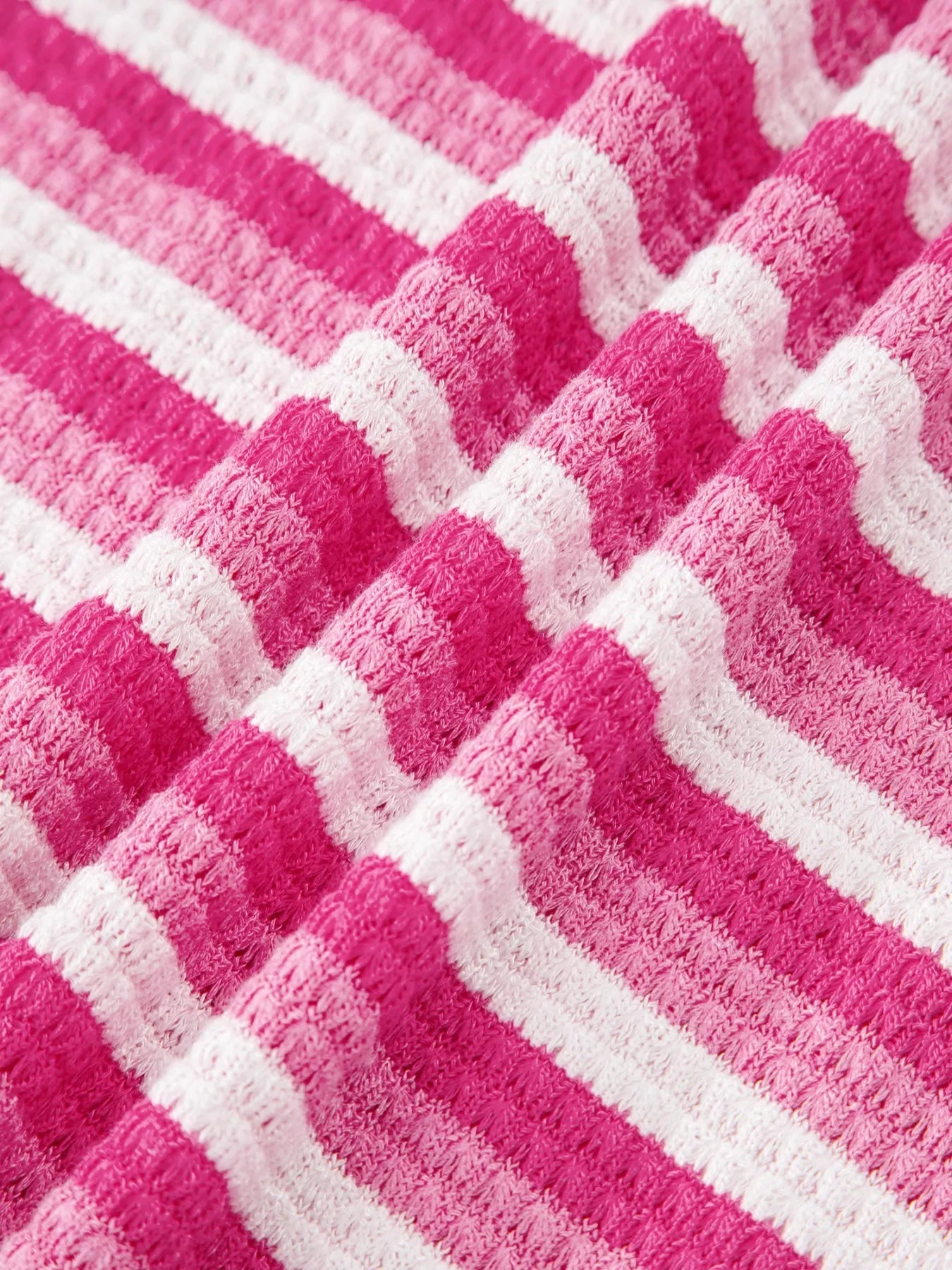 Textured Knit Short Sleeve Crossed Detail Tee 