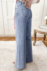 High-Waisted Wide Leg Flare Jeans 