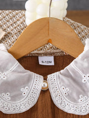 Children's Ruffle Trim Bow Decor Baby Set 