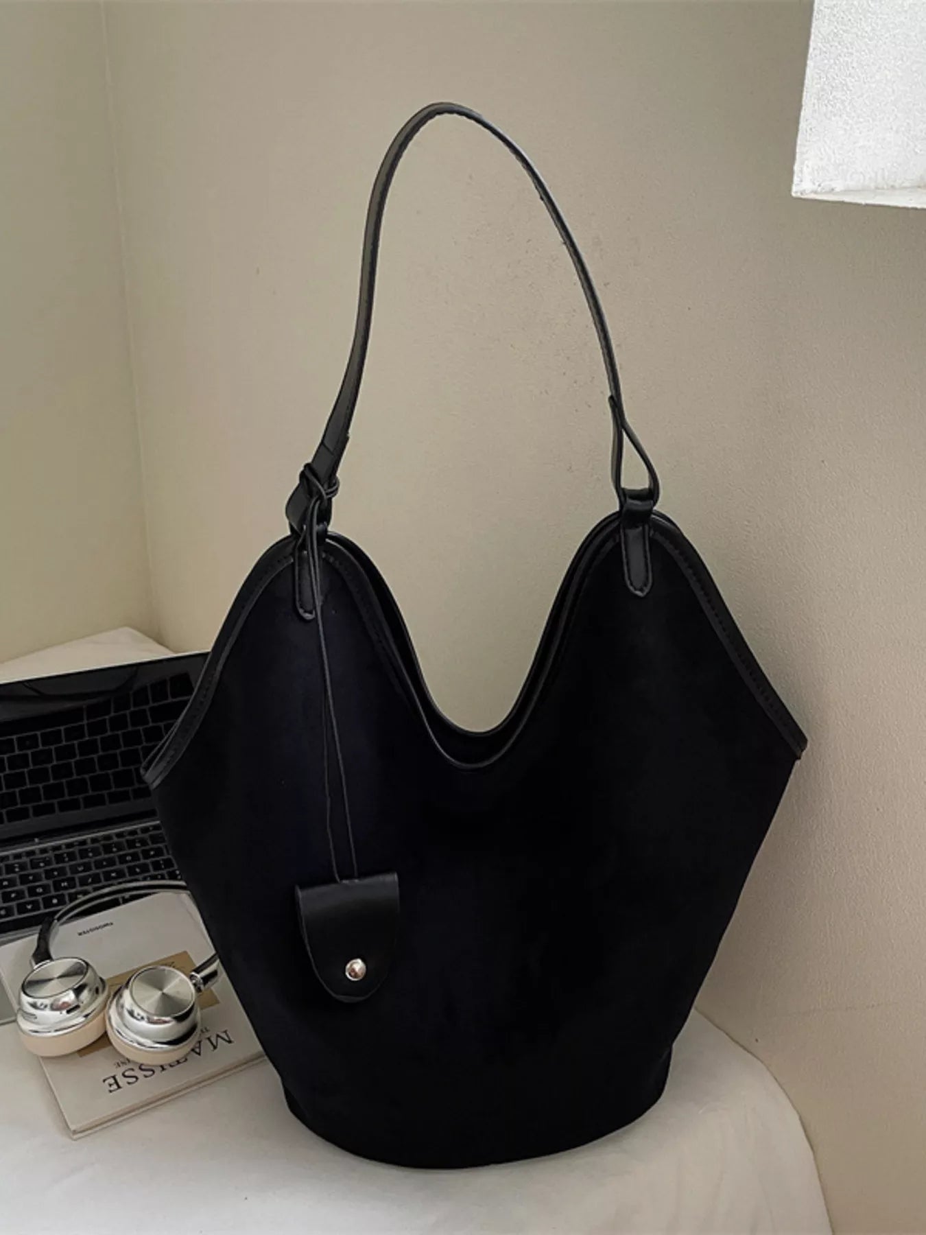 Solid Color Tote Bag 