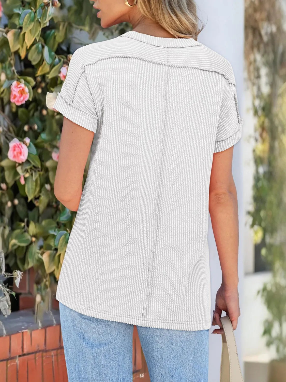 Round Neck Short Sleeve T-Shirt 