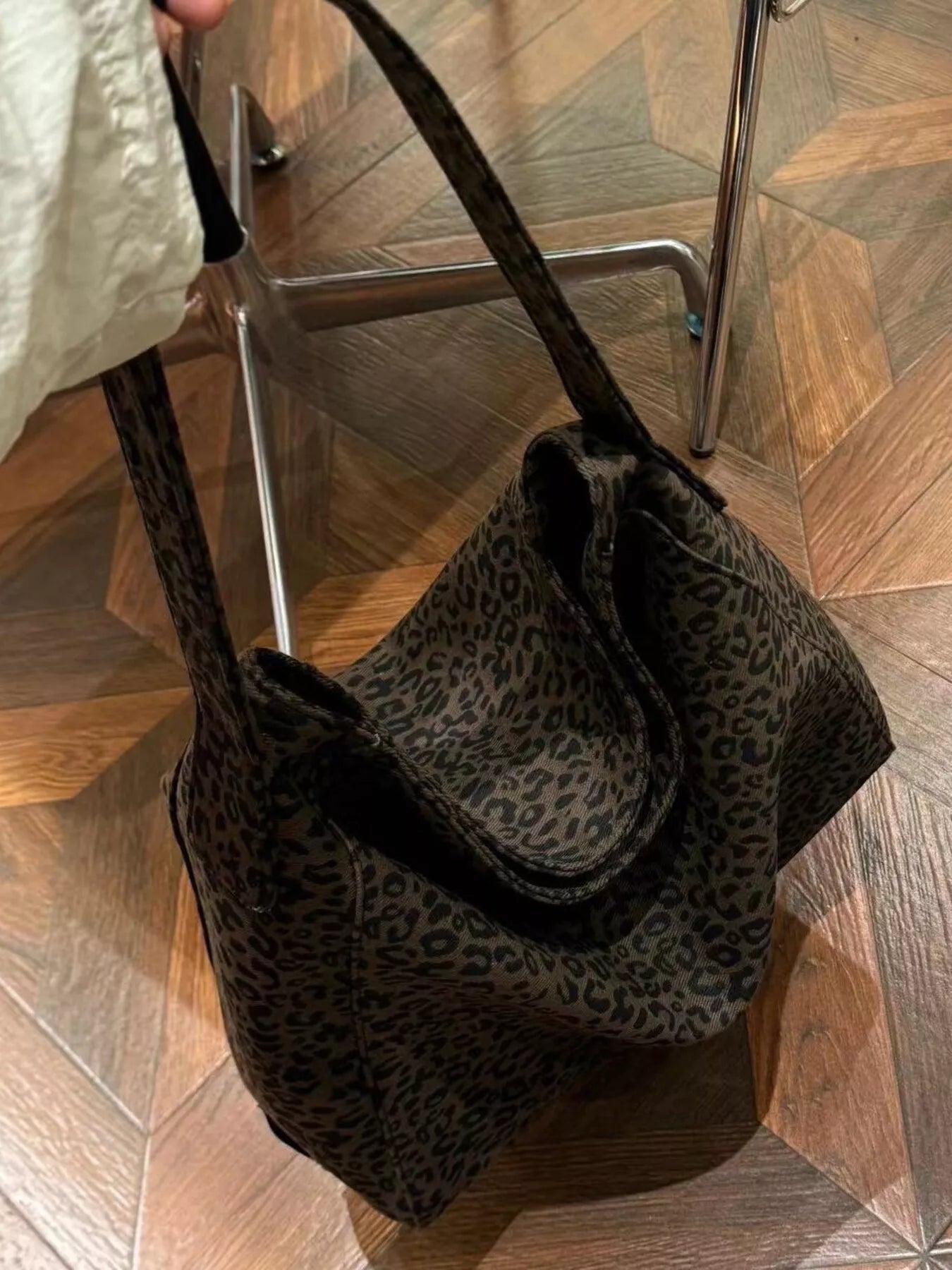 Leopard Print Tote Bag 
