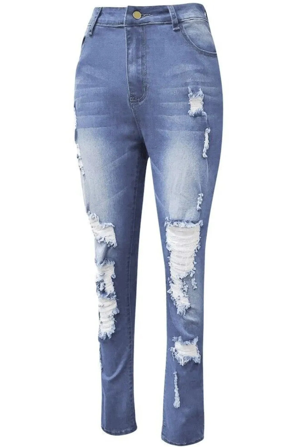 Full Size Distressed Skinny Jeans Plus Size 