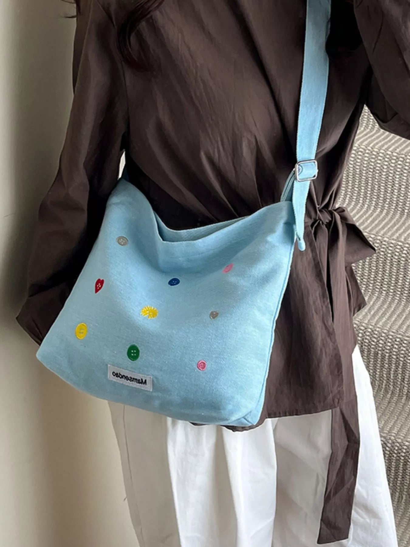 Adjustable Strap Crossbody Bag 