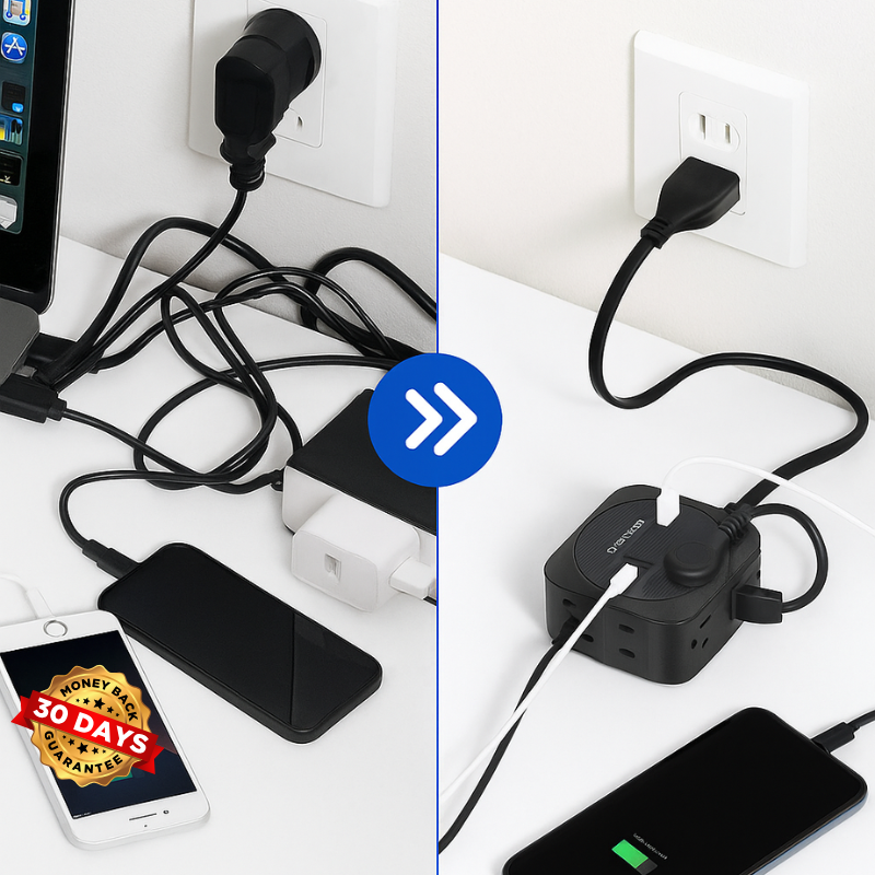 ChargeMate™ Portable Multi-Plug Power Strip 