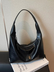 PU Leather Hobo Shoulder Bag 