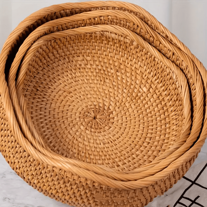 Bamboo Fruit Basket – Eco-Friendly Storage for Fresh Produce – Stylish Kitchen Organizer 