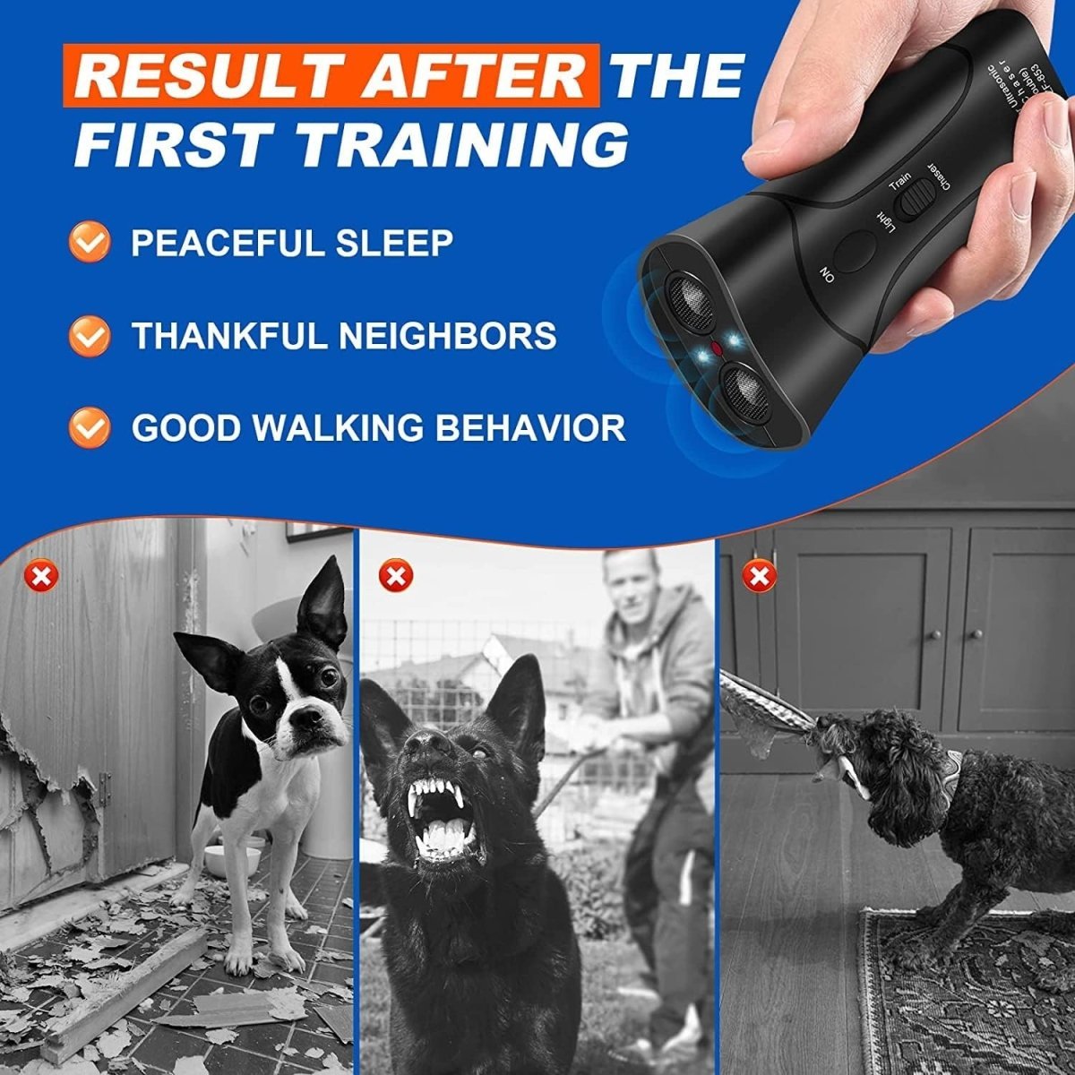 BarkStop UltraSonic Device | Safe Anti-Barking Training 