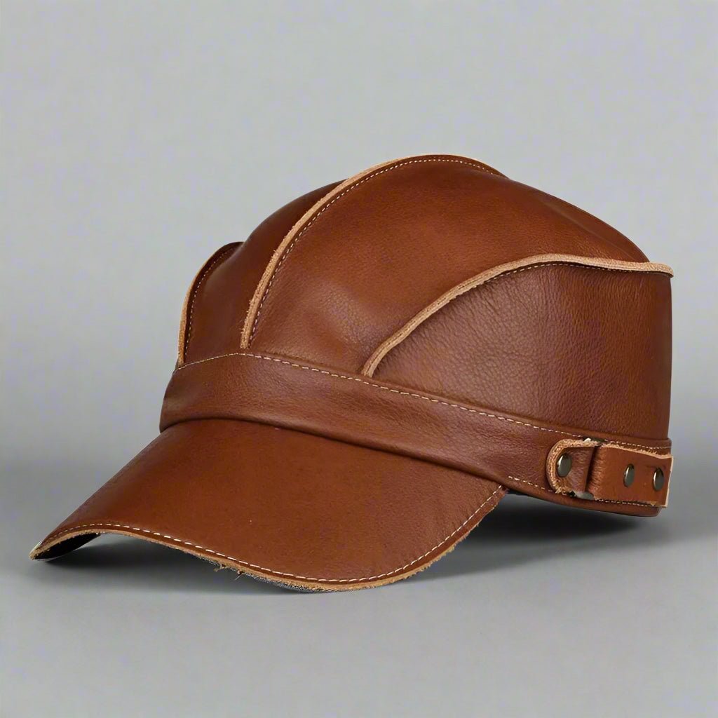 "Barrington" Genuine Leather Hat 