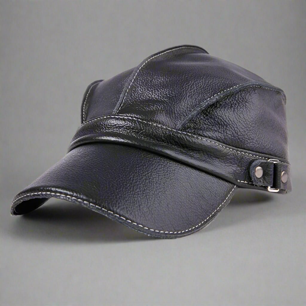 "Barrington" Genuine Leather Hat 