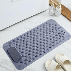 Bath Mat with Non-Slip High-Traction Design | Enhanced Safety for Bathroom Use 