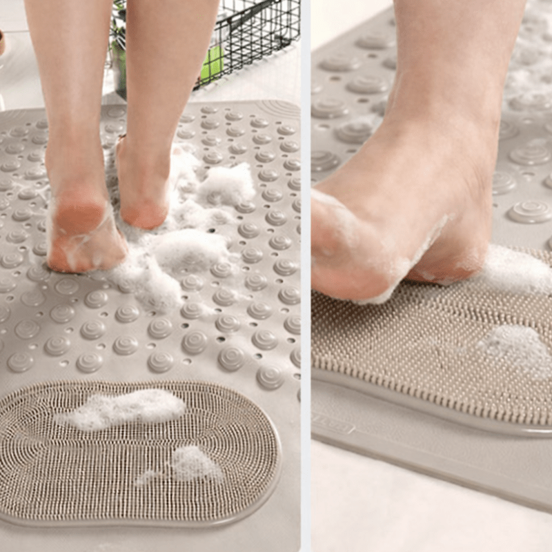 Bath Mat with Non-Slip High-Traction Design | Enhanced Safety for Bathroom Use 
