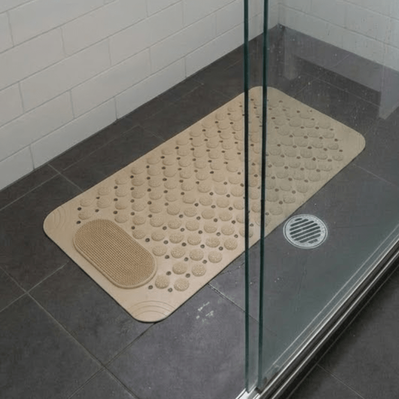 Bath Mat with Non-Slip High-Traction Design | Enhanced Safety for Bathroom Use 