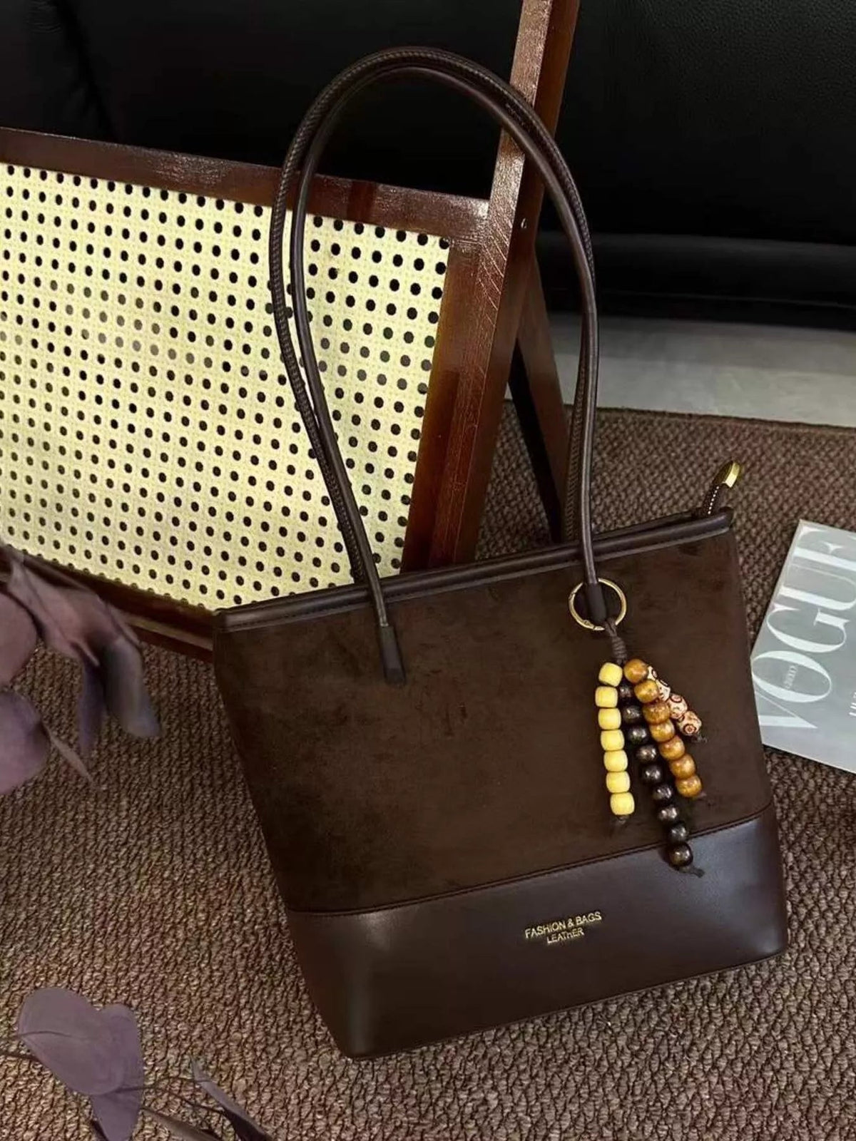 Color Block Shoulder Bag 