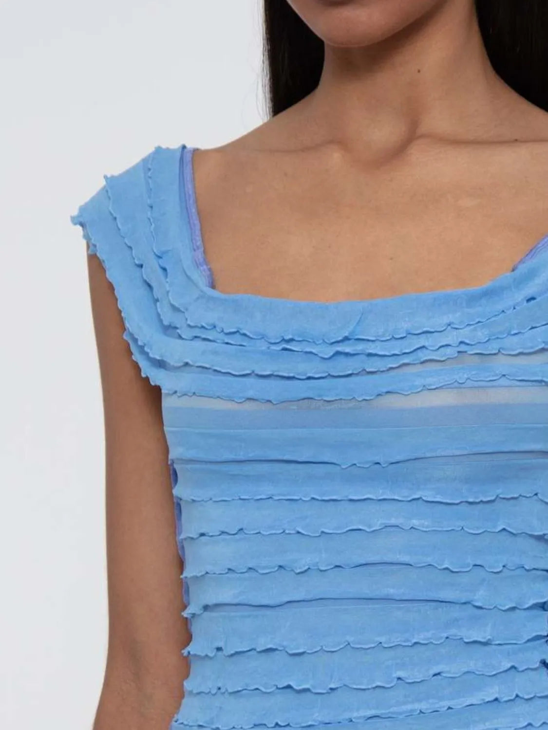 Ruched Solid Tank 