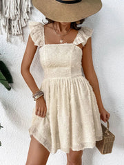Cutout Cap Sleeve Mini Cami Dress 