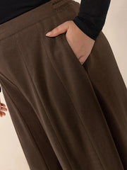 Plus Size Wide Leg Pants with Pockets 