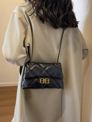 Quilted Flap Chain Crossbody Bag 