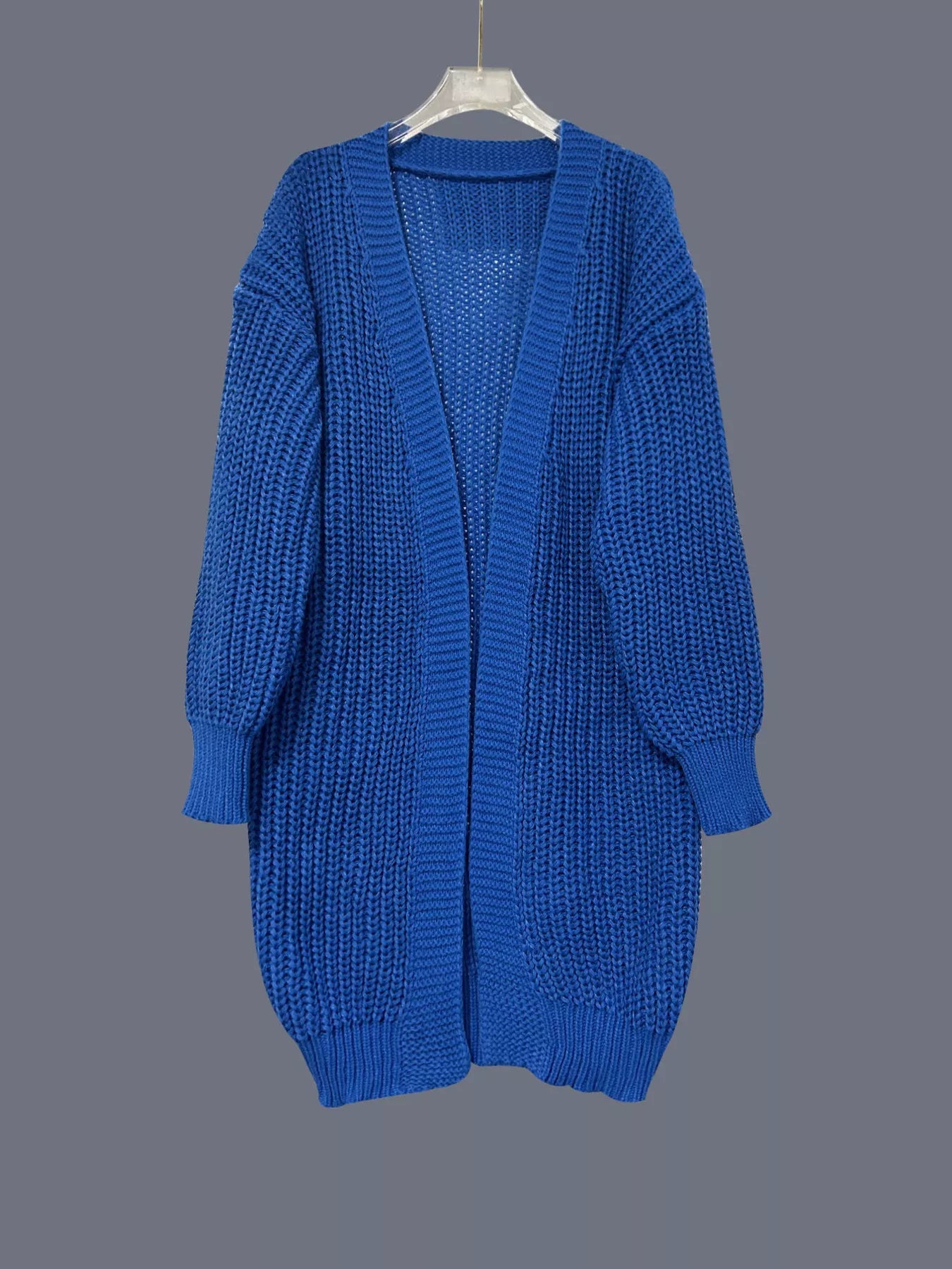 Chunky Knit Open Front Cardigan 