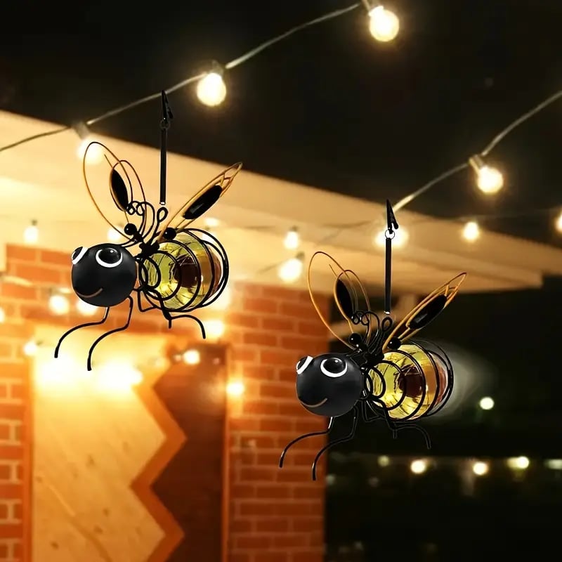 Beacon Bee Solar Garden Light | IP44 Outdoor Hanging Glow for Patios 
