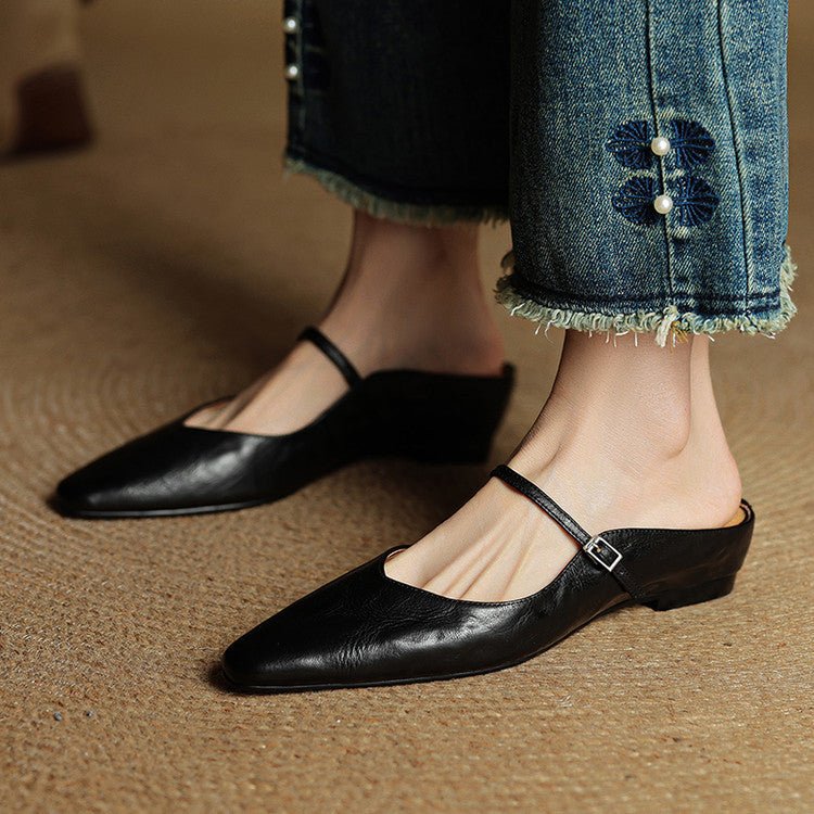 Bella Women's Slip-Ons | Genuine Leather, Pointed-Toe Design 