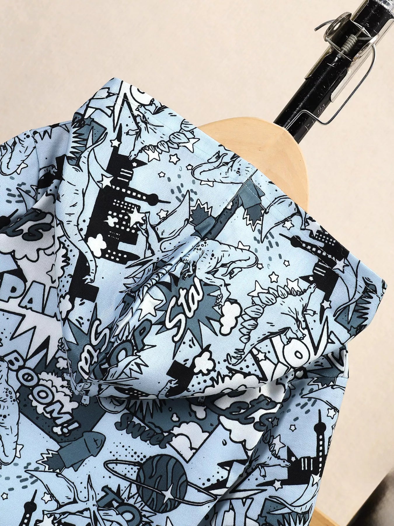 Children's Dinosaur Print Hoodie and Pants Set 