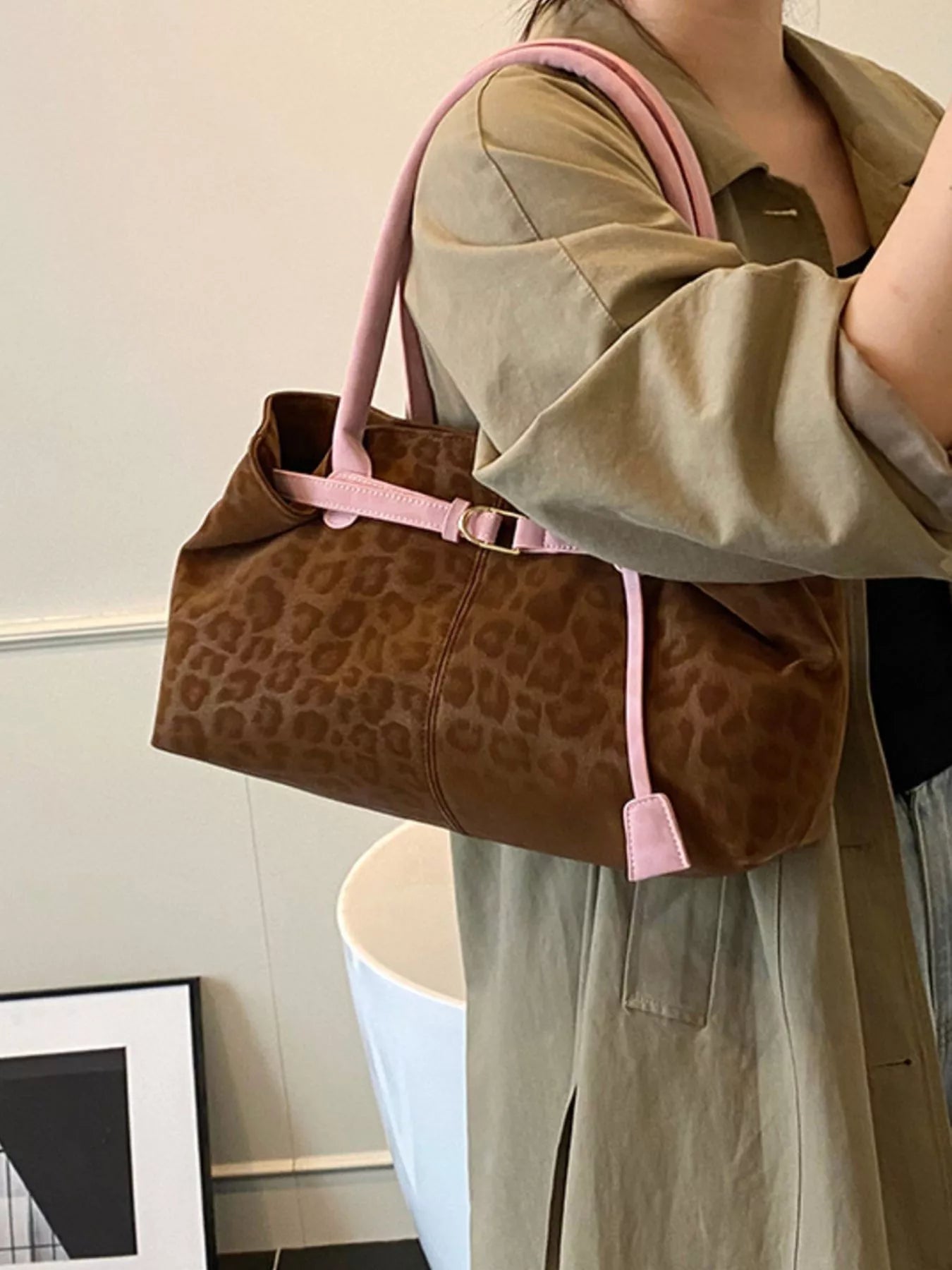 Leopard Print Handbag 