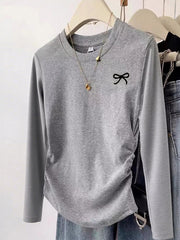 Bow Long Sleeve T-Shirt 