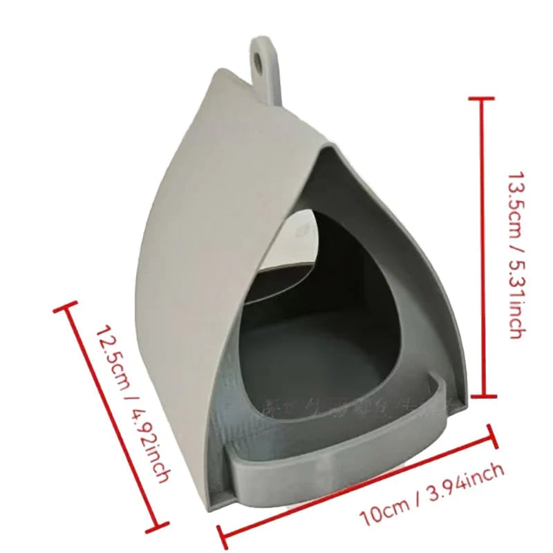 Bird Feeder with Weather-Protective Roof and Durable Plastic Construction | Outdoor Birdwatching Use 