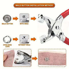 BoltMaster™ Snap Fastener Set — Lock Snaps Tight with Pro Power and Zero Fuss 
