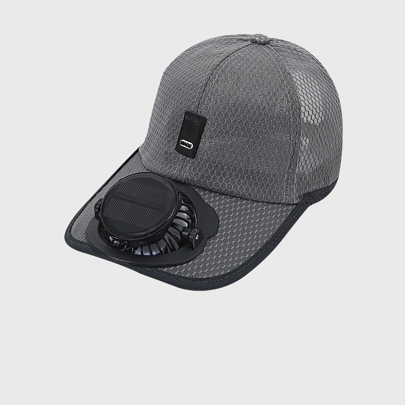 BrightAir Solar Fan Baseball Cap | UPF50+ Brim & 3-Speed Cooling 