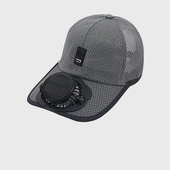 BrightAir Solar Fan Baseball Cap | UPF50+ Brim & 3-Speed Cooling 