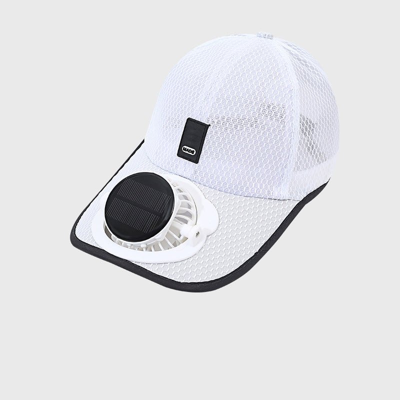 BrightAir Solar Fan Baseball Cap | UPF50+ Brim & 3-Speed Cooling 