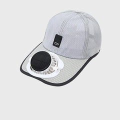 BrightAir Solar Fan Baseball Cap | UPF50+ Brim & 3-Speed Cooling 