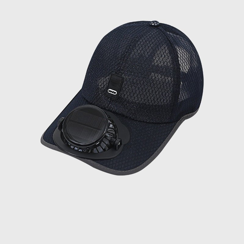 BrightAir Solar Fan Baseball Cap | UPF50+ Brim & 3-Speed Cooling 