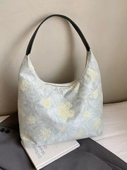 Floral Pattern Hobo Shoulder Bag 