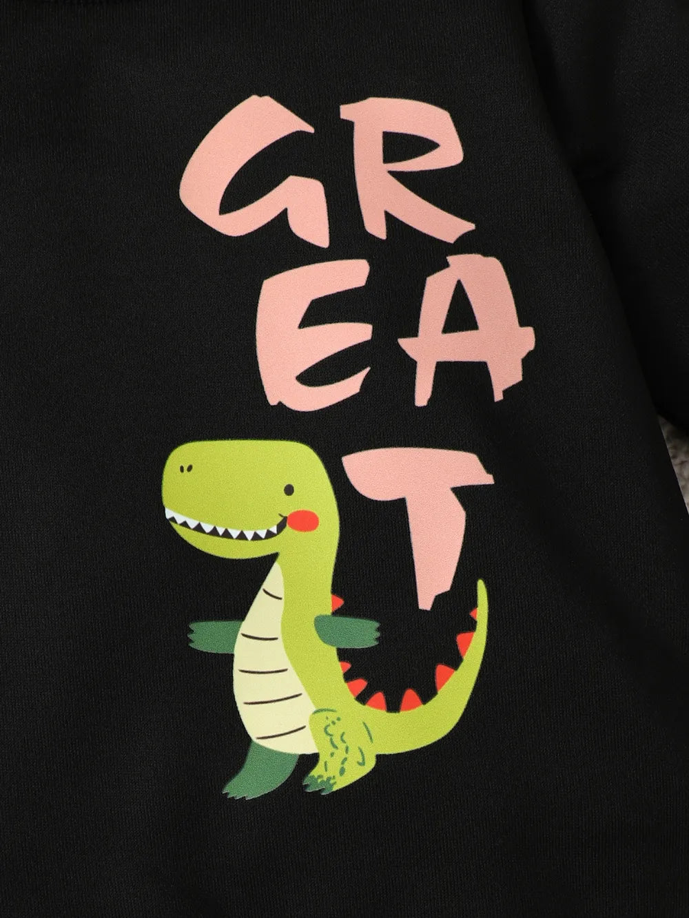 Children's Dinosaur Graphic Sweatshirt and Pants Set 