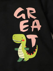 Children's Dinosaur Graphic Sweatshirt and Pants Set 