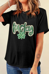 Lucky Clover Graphic T-Shirt 