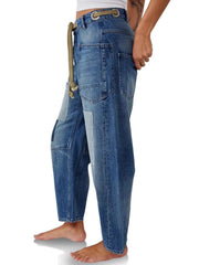 Washed Wide Leg Jeans 