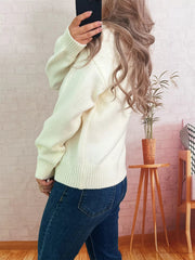 Persimmon Round Neck Long Sleeve Sweater 