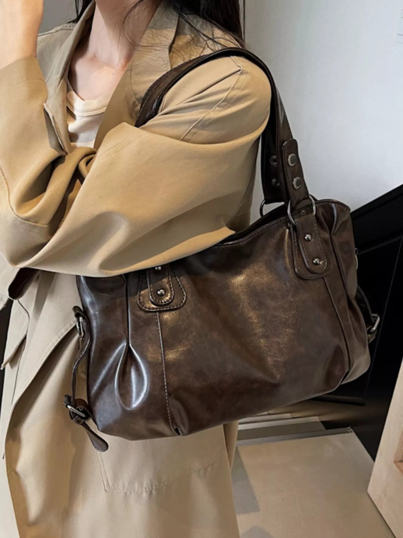 Vintage Style Leather Handbag 