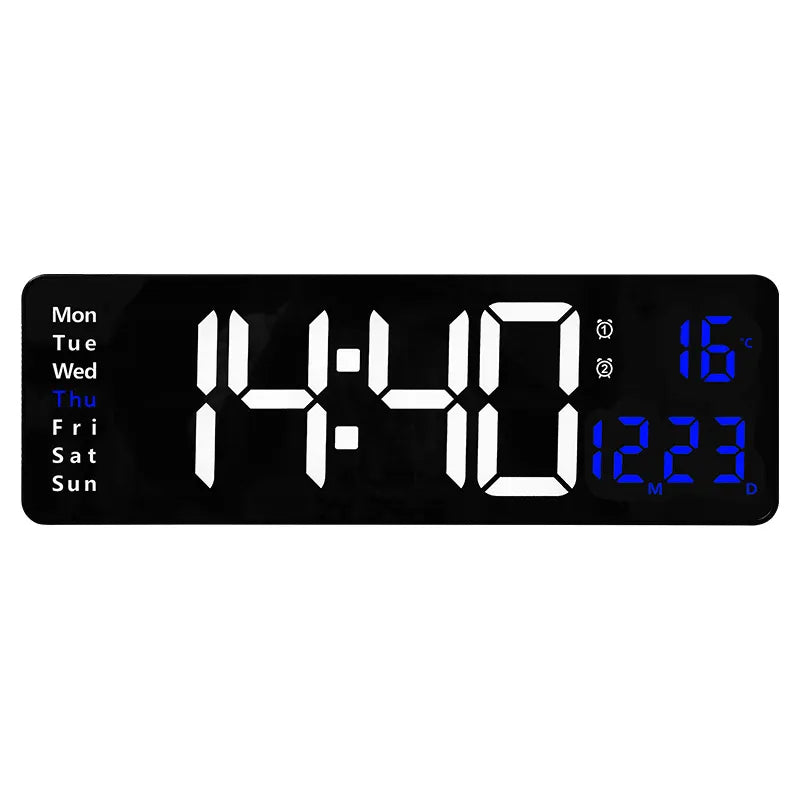 ClearTime™ LED Wall Clock - keep track of time with a modern, easy-to-read LED display! 